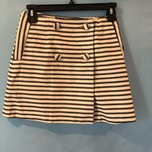 Black and cream skirt